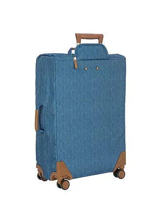 BRICS | Trolley blando X-TRAVEL 71cm Negro | blau